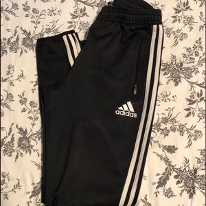 Adidas track pants with zippers. Climacool